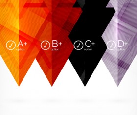 Geometric shapes background business vector 05