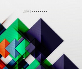 Geometric shapes background business vector 06