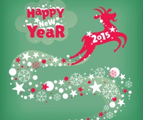 Goat 2015 year vector material