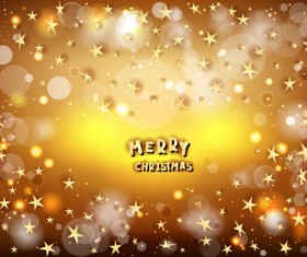 Halation merry christmas stars vector background