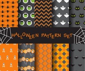 Halloween elements seamless pattern vector 01