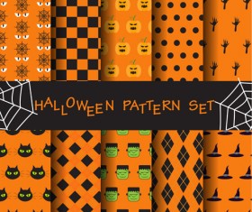 Halloween elements seamless pattern vector 02
