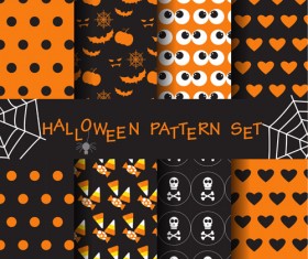Halloween elements seamless pattern vector 05