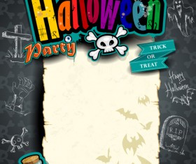 Hand drawn halloween party background 02