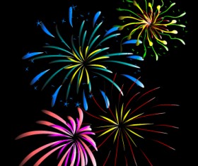 Holiday fireworks effect shiny background 01
