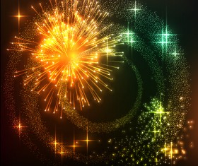 Holiday fireworks effect shiny background 03