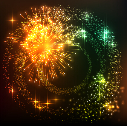 Holiday fireworks effect shiny background 03