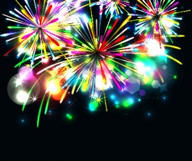 Holiday fireworks effect shiny background 08