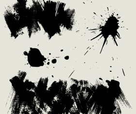 Ink splatter grunge vector 01