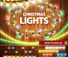 Light christmas border with frame vector