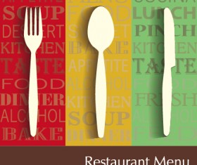 Modern restaurant menu vector cover set 03