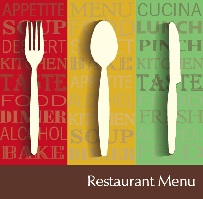 Modern restaurant menu vector cover set 03