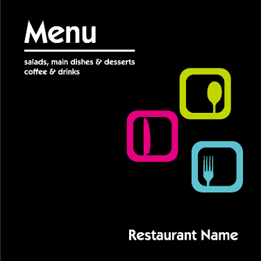 Modern restaurant menu vector cover set 10