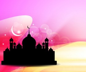 Mubarak Islam background design vector 01