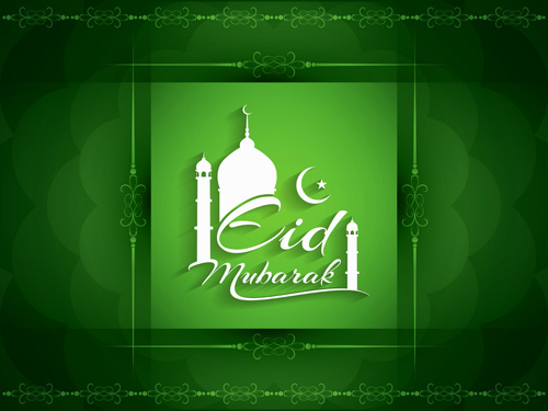 Mubarak Islam background design vector 04