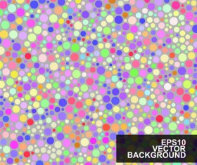 Multicolor dot pattern vector background 01