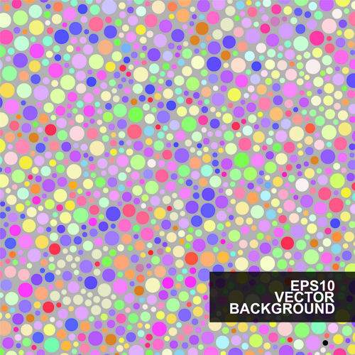 Multicolor dot pattern vector background 01