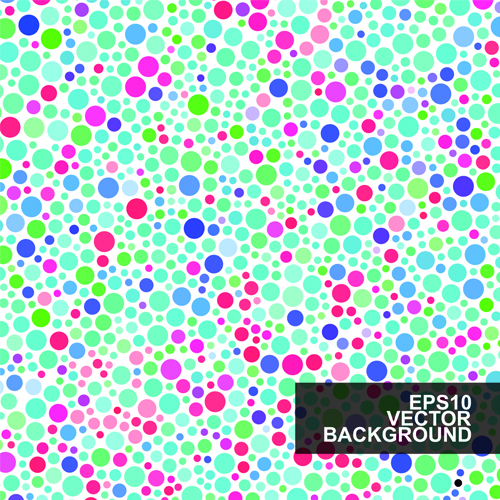 Multicolor dot pattern vector background 04