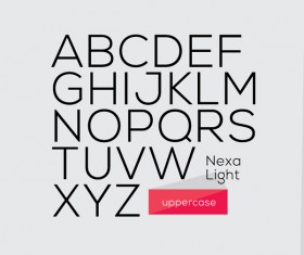Nexa light with gold fonts