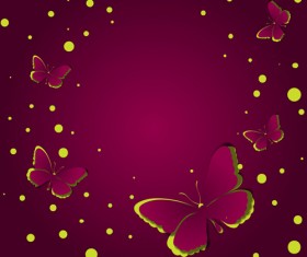 Paper cut butterfly vector background set 03
