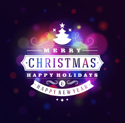 Purple with blue christmas and new year holiday background 01