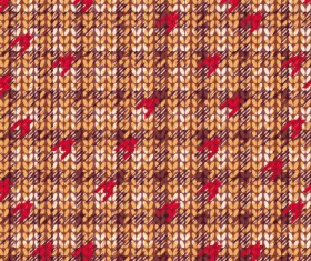 Realistic knitting textured pattern vector 01