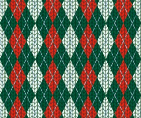 Realistic knitting textured pattern vector 03