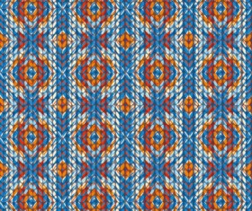 Realistic knitting textured pattern vector 04