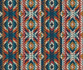 Realistic knitting textured pattern vector 05