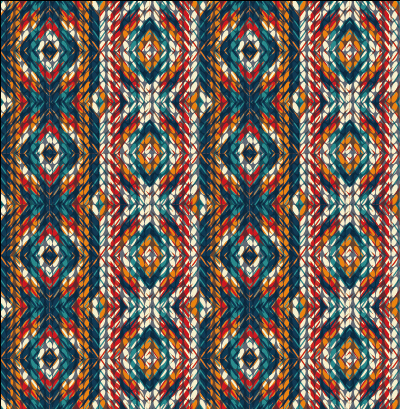 Realistic knitting textured pattern vector 05