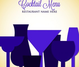 Restaurant wine menu art cover vector 05