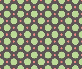 Round dot seamless pattern material vector
