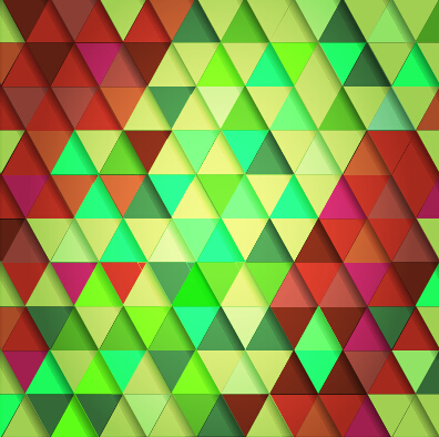 Shiny colored triangle pattern vector 04