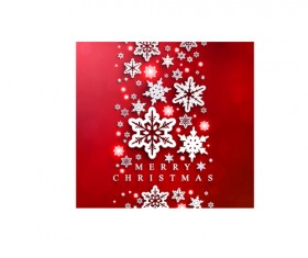 Snowflake with red christmas background 02