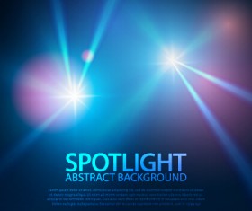 Spotlight with blue background art