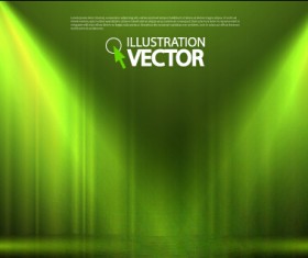 Stage curtain with light backgound illustration 01