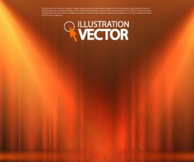 Stage curtain with light backgound illustration 02