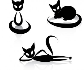 The offbeat cats vector design 01