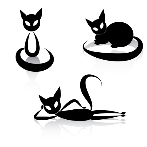 The offbeat cats vector design 01