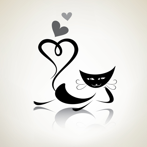 The offbeat cats vector design 03