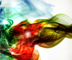 Transparent wave abstract background vector 02