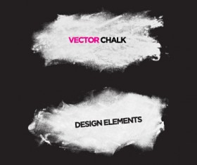 Vector chalk banner material