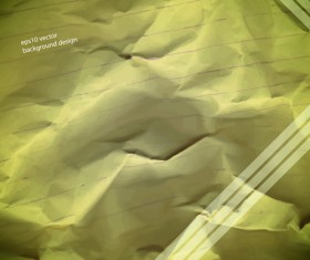 Vector crumpled paper background set 06