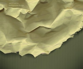 Vector crumpled paper background set 07