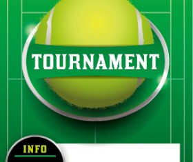 Vector poster sports tournament design set 03