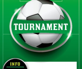 Vector poster sports tournament design set 08