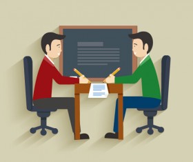 Vector set of businessman design elements 03