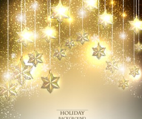 Vector xmas with new year art background set 02