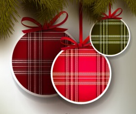 Vector xmas with new year art background set 04