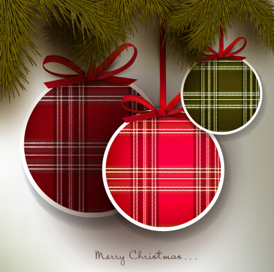 Vector xmas with new year art background set 04